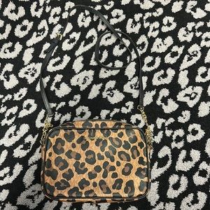 Michael Kors Leopard crossbody purse